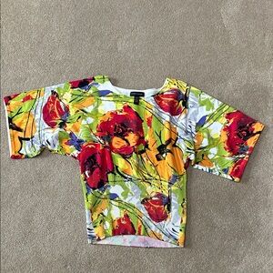 Cable & Gauge Multicolor Floral Top
